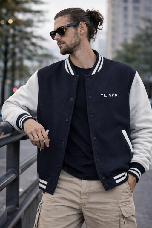 Unisex Premium Varsity Jacket | 300 GSM Cotton Classic College Jacket