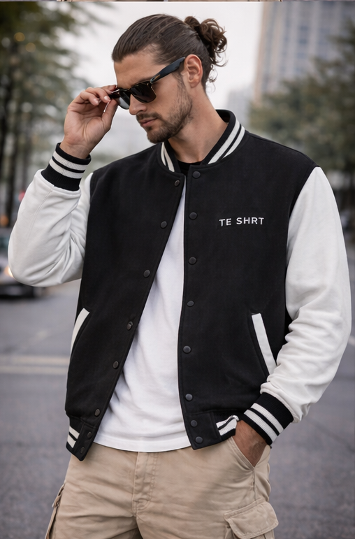 Unisex Premium Varsity Jacket | 300 GSM Cotton Classic College Jacket