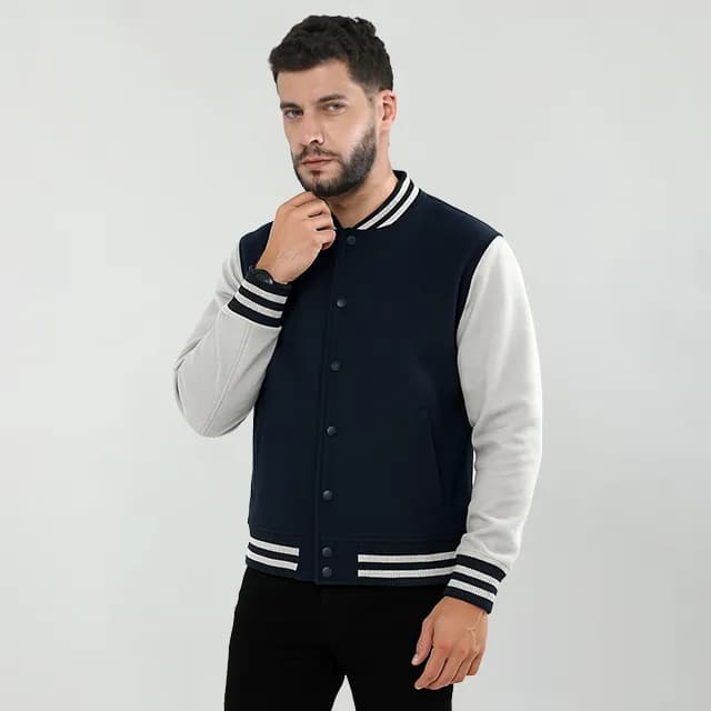 Unisex Premium Varsity Jacket | 300 GSM Cotton Classic College Jacket