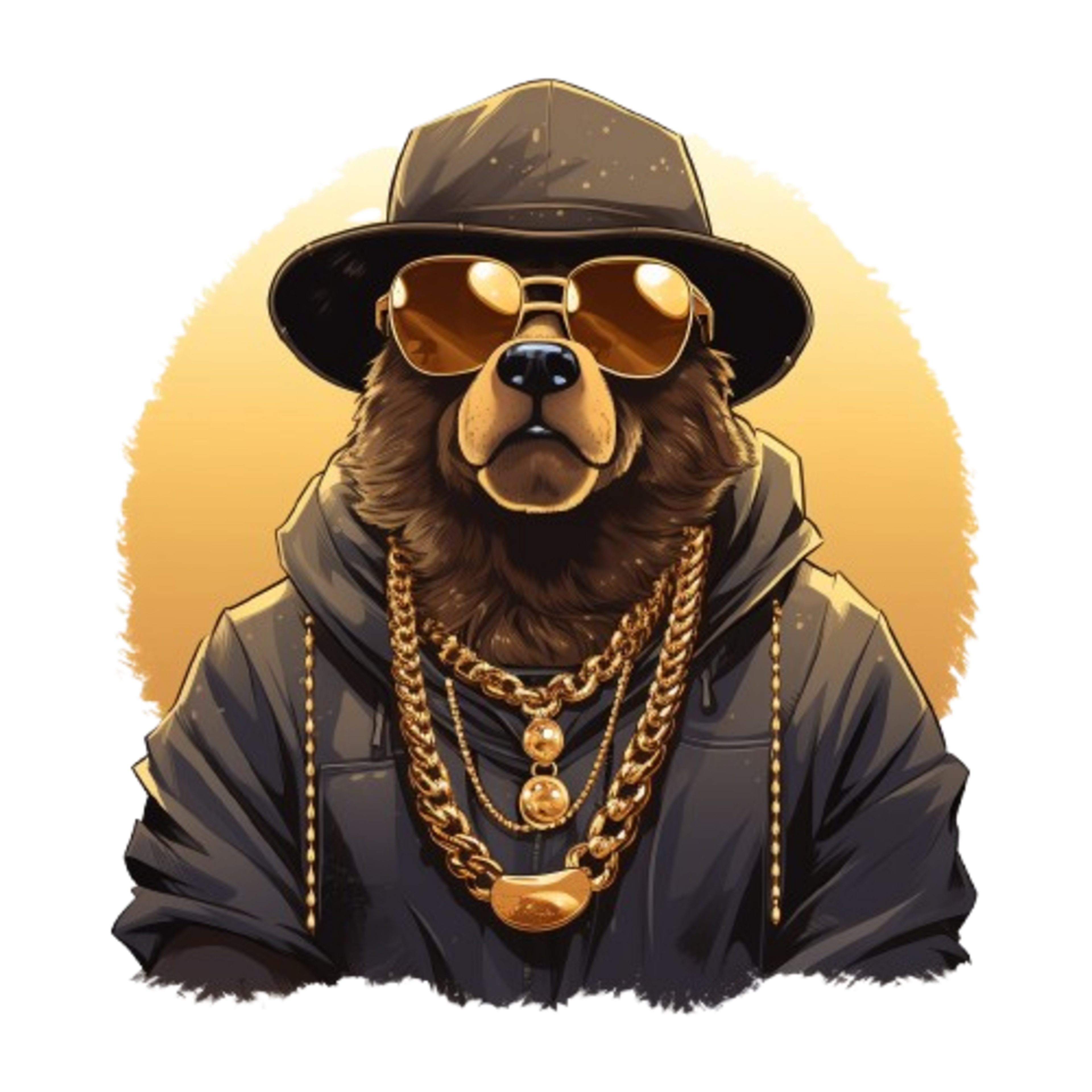 Bear Graphic Black Cotton Unisex Hoodie – Premium Streetwear Style