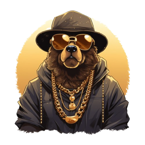 Bear Graphic Black Cotton Unisex Hoodie – Premium Streetwear Style