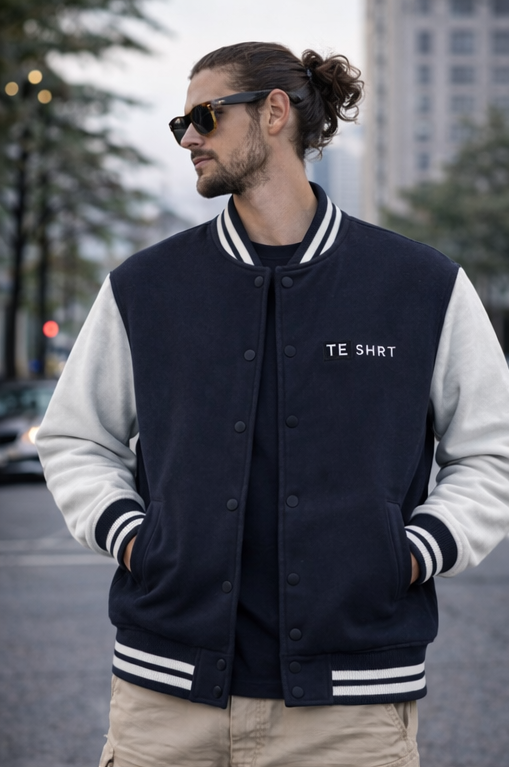 Unisex Premium Varsity Jacket | 300 GSM Cotton Classic College Jacket