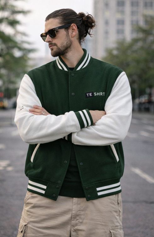 Unisex Premium Varsity Jacket | 300 GSM Cotton Classic College Jacket