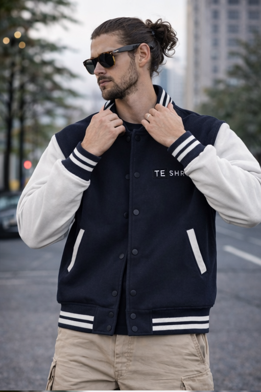 Unisex Premium Varsity Jacket | 300 GSM Cotton Classic College Jacket