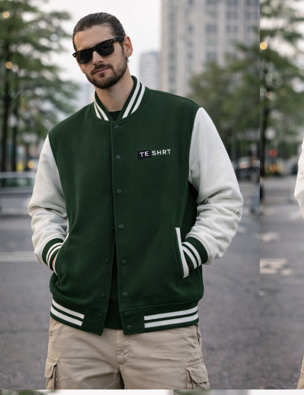 Unisex Premium Varsity Jacket | 300 GSM Cotton Classic College Jacket