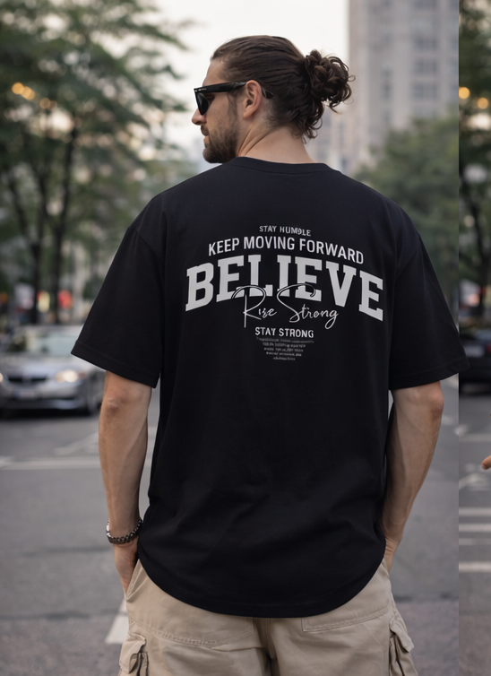 Unisex Oversized Cotton T-Shirt | 180 GSM Relaxed Fit Streetwear Tee