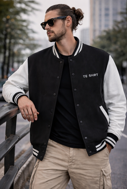 Unisex Premium Varsity Jacket | 300 GSM Cotton Classic College Jacket