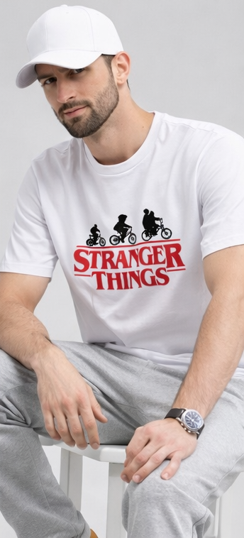 Men’s Premium Cotton Graphic T-Shirt | 180 GSM Regular Fit Statement Tee