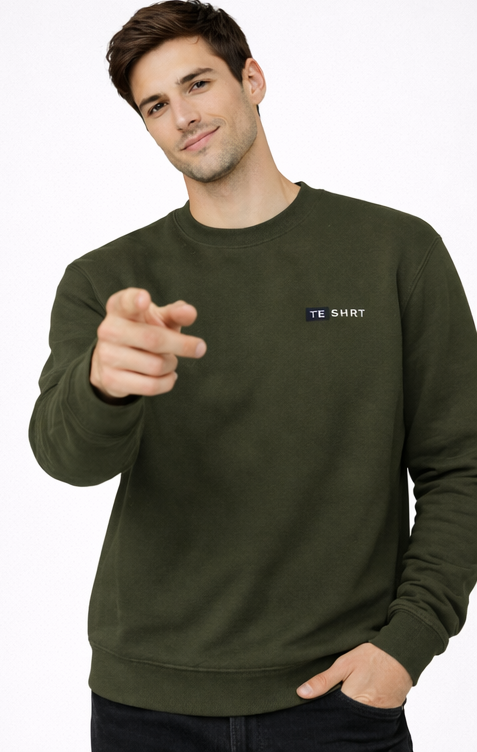 Unisex Premium Cotton Sweatshirt | 300 GSM Fleece Regular Fit Everyday Essential