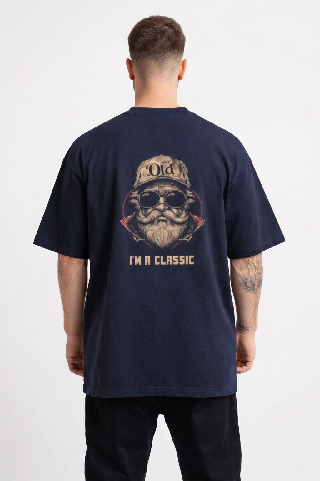 Vintage “I’m a Classic” Graphic T-Shirt – Black Oversized Fit