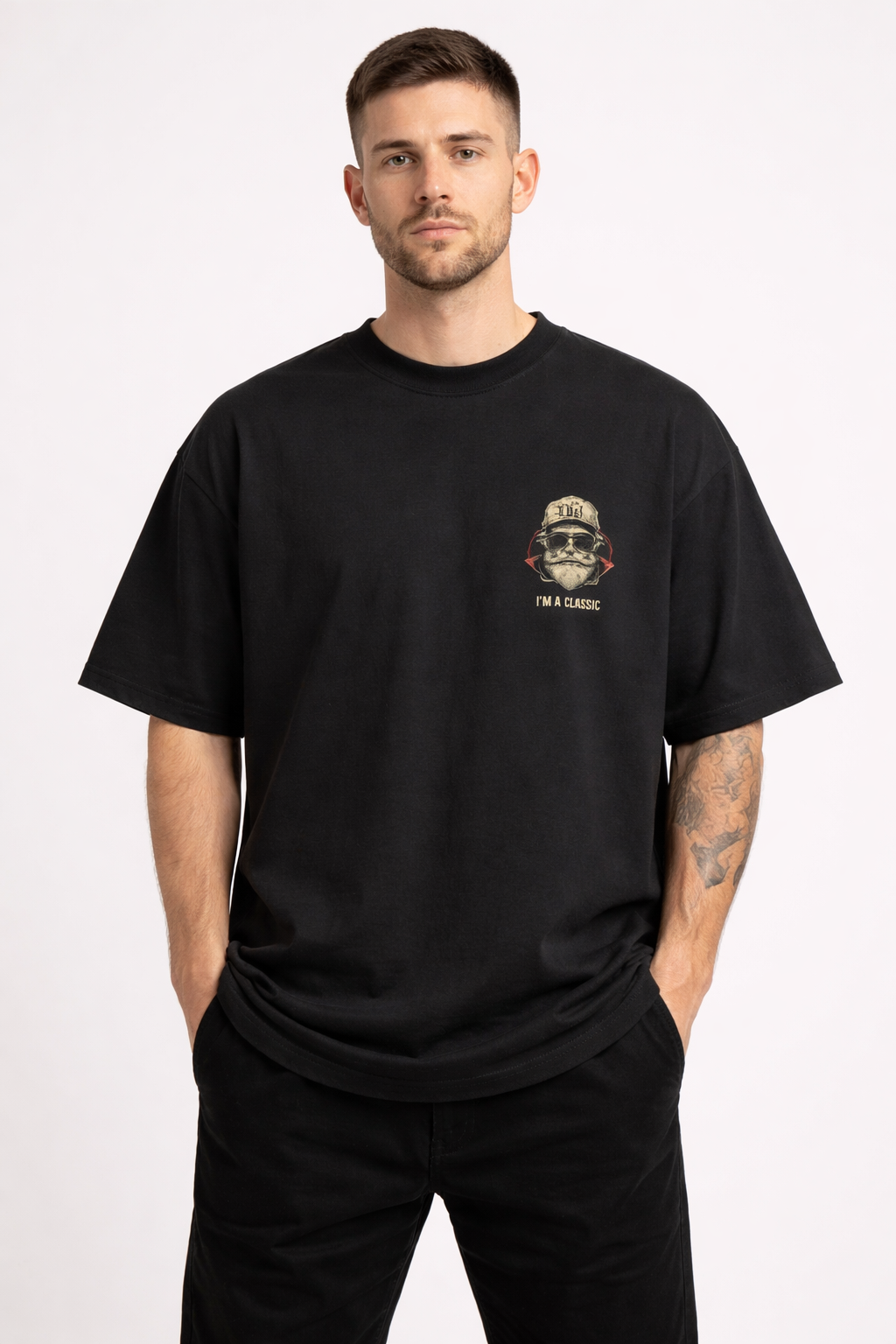 Oversized Cotton T-Shirt – 180 GSM Structured Fit