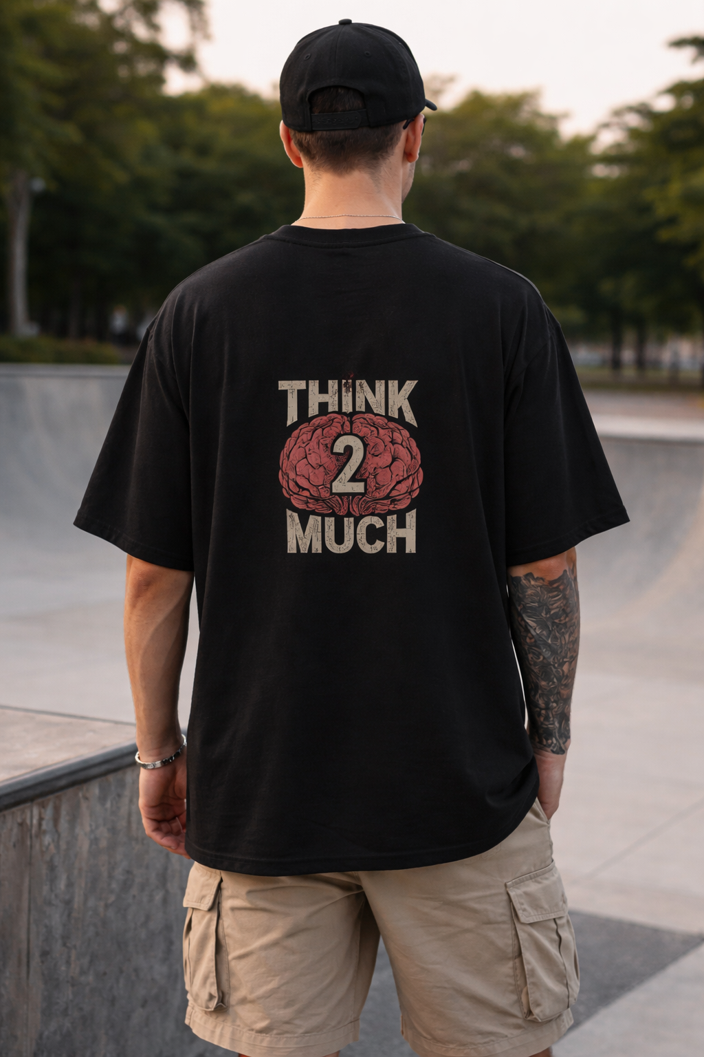 Oversized Cotton T-Shirt – 180 GSM Structured Fit