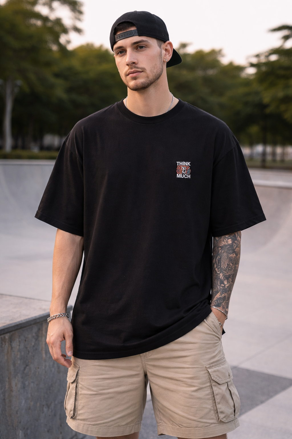 Oversized Cotton T-Shirt – 180 GSM Structured Fit