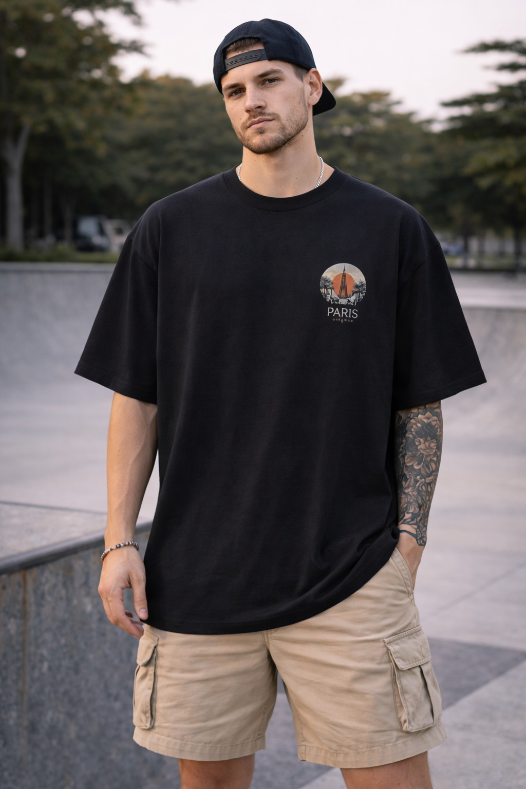 Oversized Cotton T-Shirt – 180 GSM Structured Fit