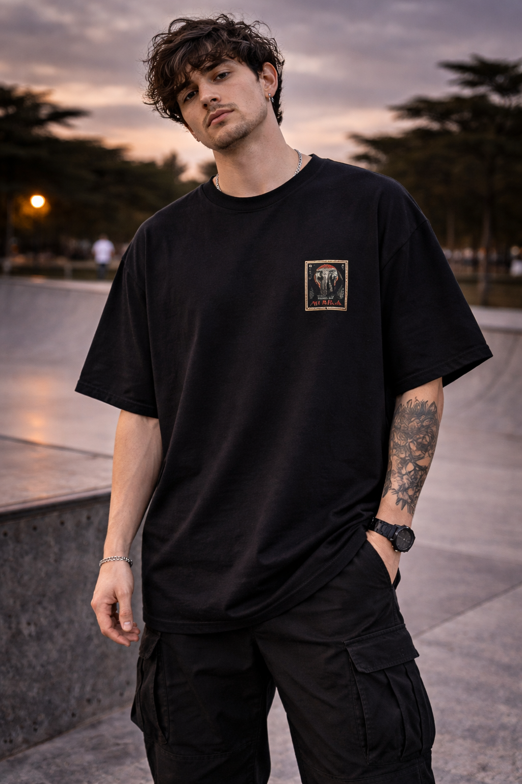 Oversized Cotton T-Shirt – 180 GSM Structured Fit