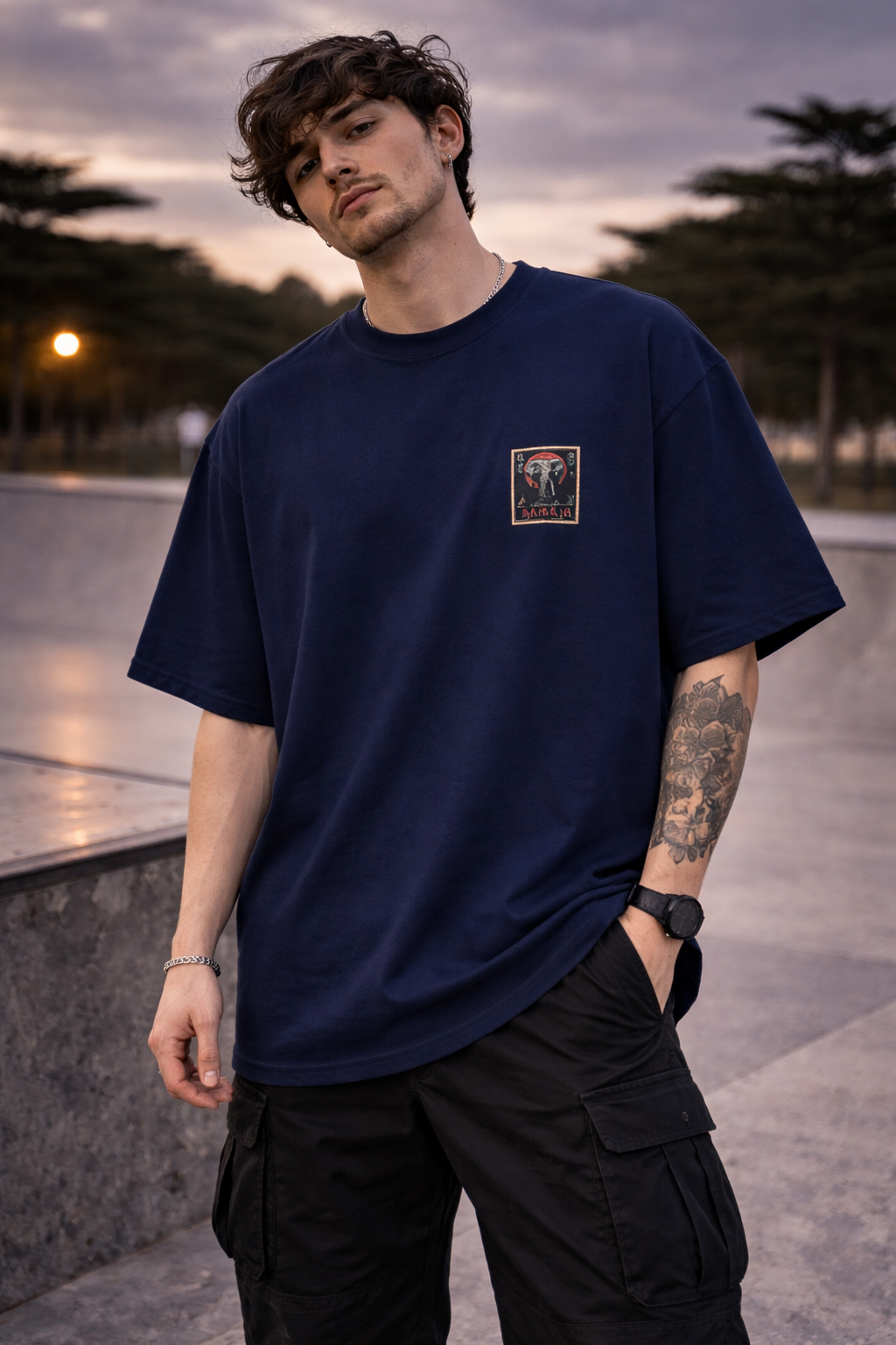 Oversized Cotton T-Shirt – 180 GSM Structured Fit