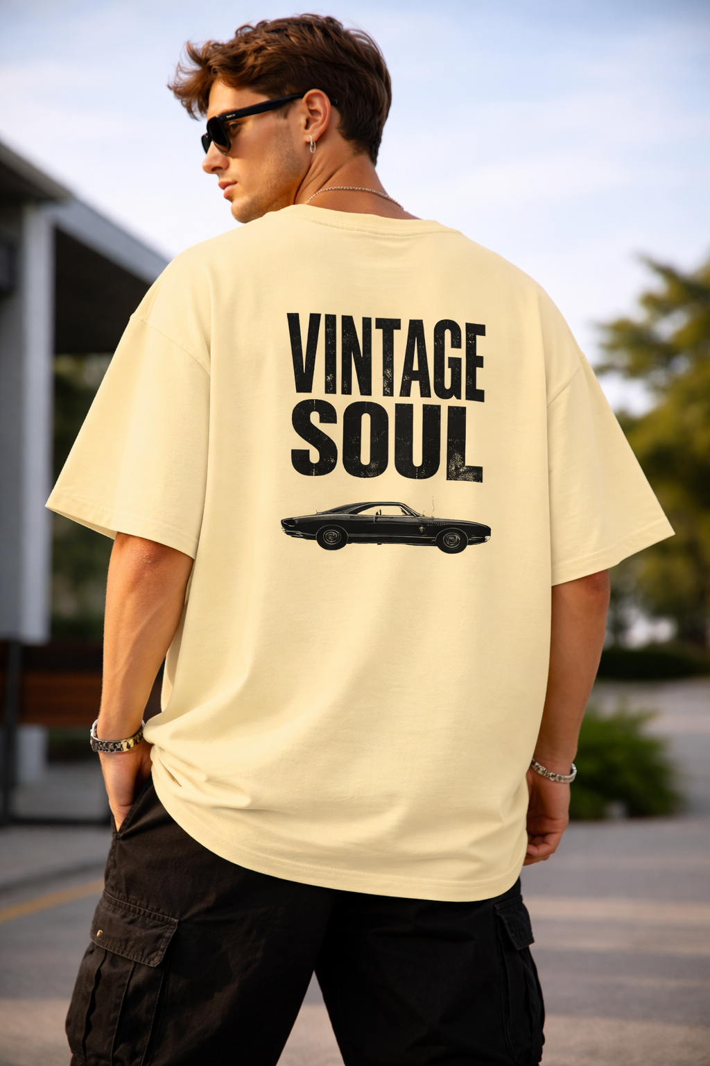 Oversized Cotton T-Shirt – 180 GSM Structured Fit