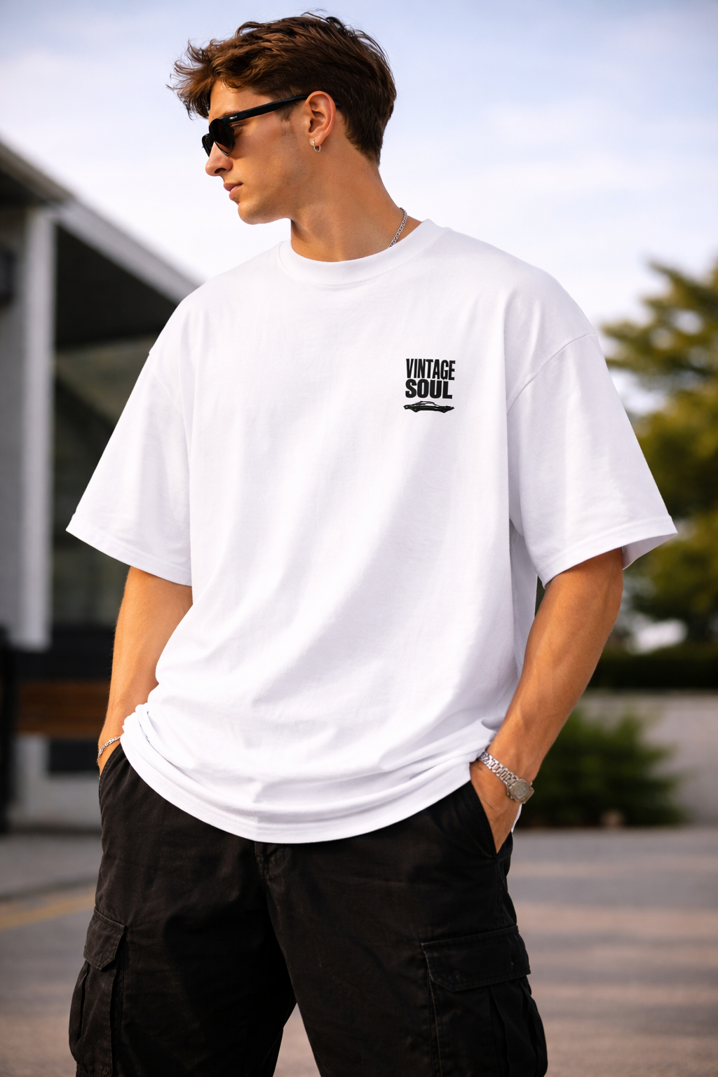 Oversized Cotton T-Shirt – 180 GSM Structured Fit