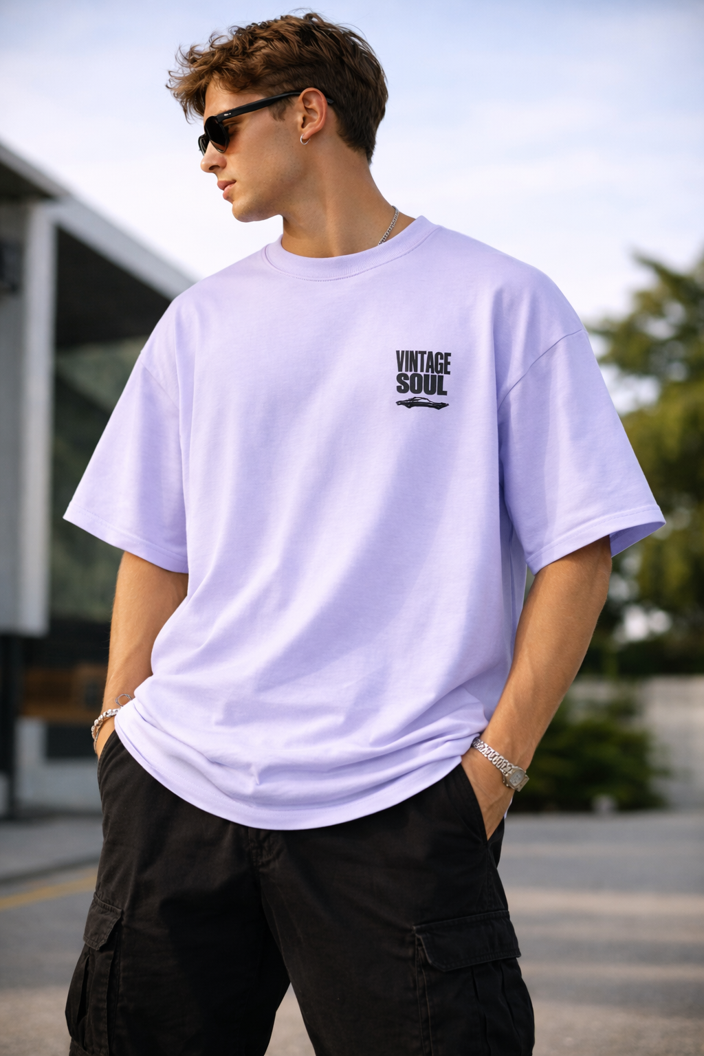 Oversized Cotton T-Shirt – 180 GSM Structured Fit