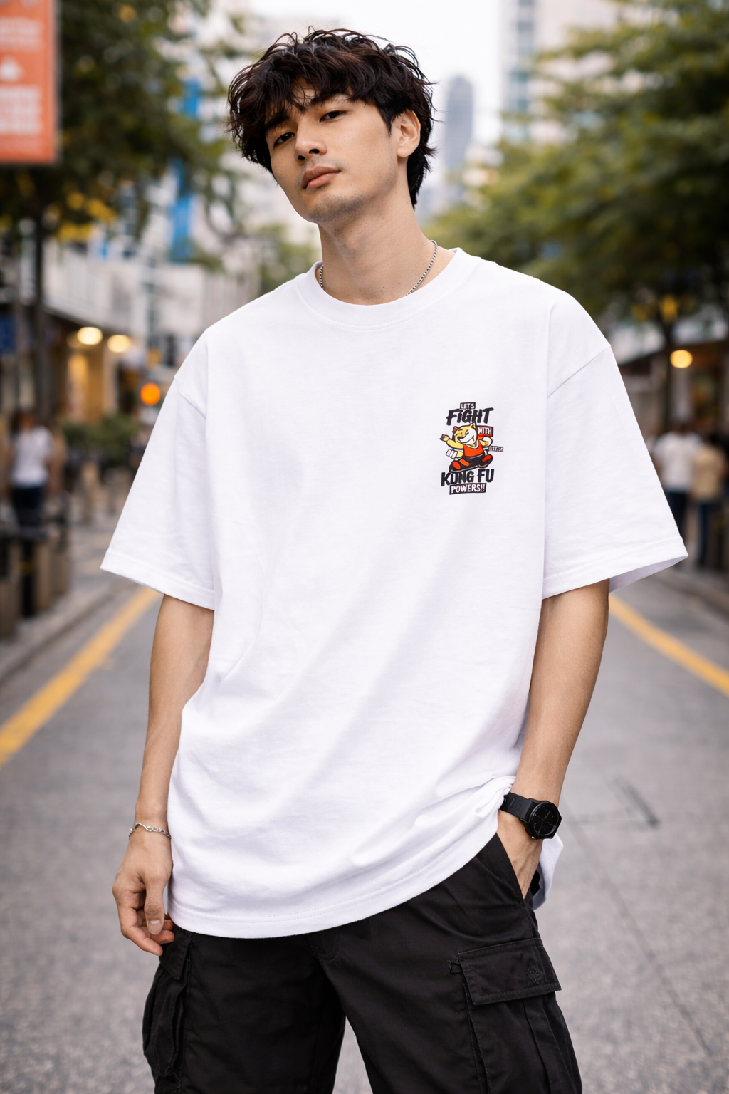 Oversized Cotton T-Shirt – 180 GSM Structured Fit