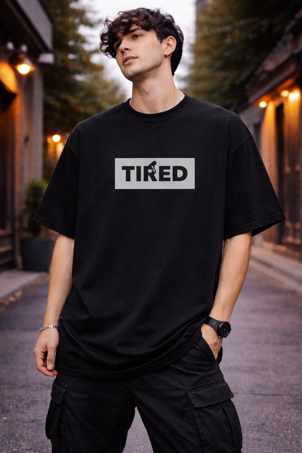 Oversized Cotton T-Shirt – 180 GSM Structured Fit