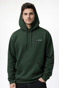 Men’s Premium Green Cotton Hoodie | 300 GSM Brushed Fleece Regular Fit Hoodie