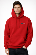 Men’s Premium Red Cotton Hoodie | 300 GSM Brushed Fleece Regular Fit Hoodie