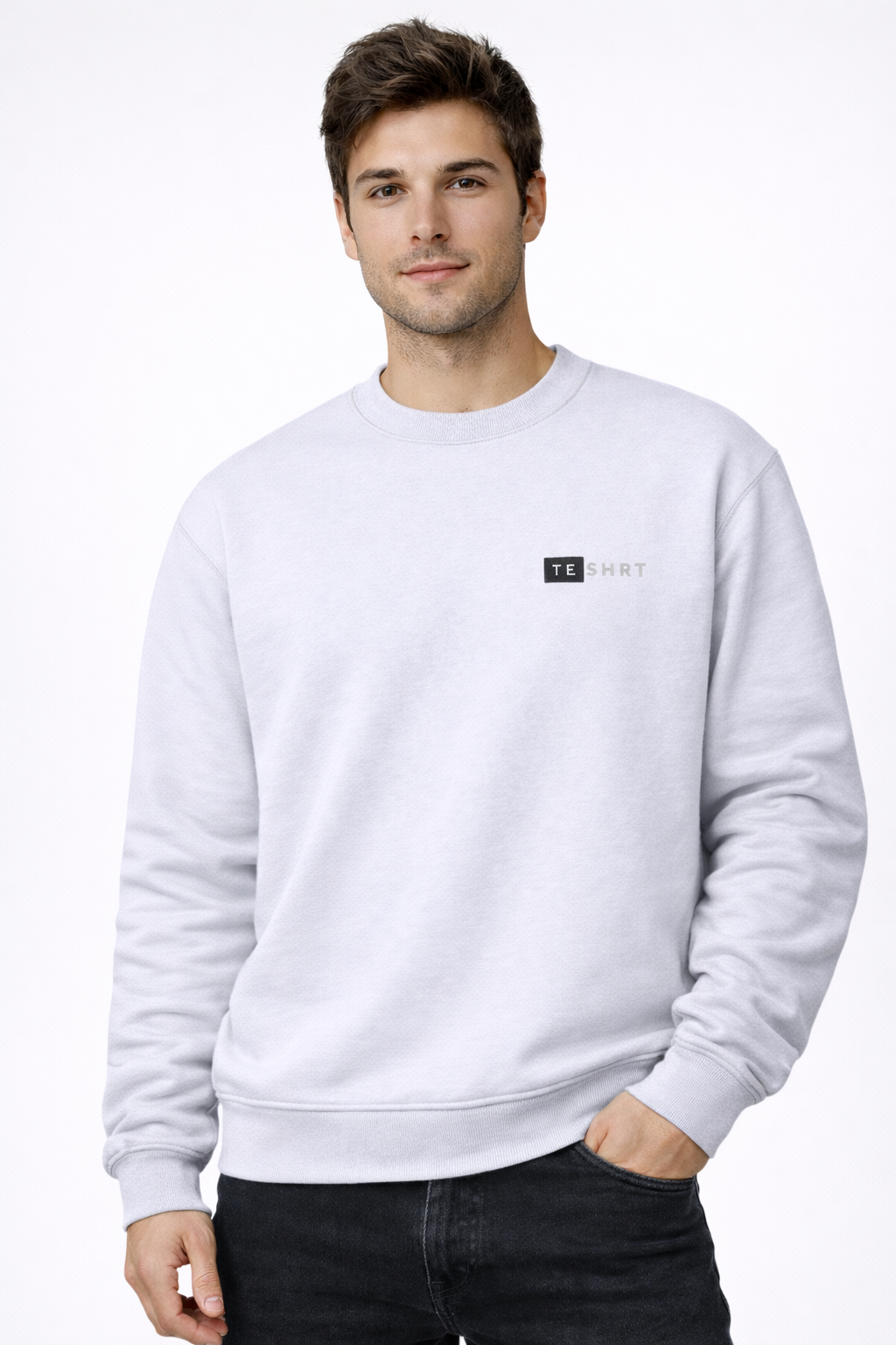 Unisex Premium Cotton Sweatshirt | 300 GSM Fleece Regular Fit Everyday Essential