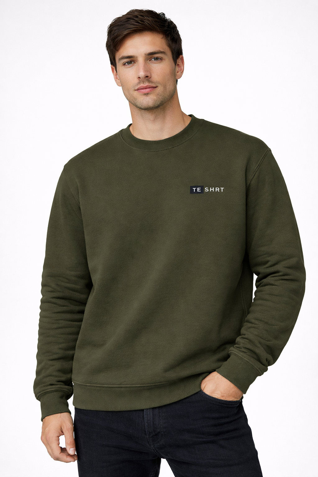 Unisex Premium Cotton Sweatshirt | 300 GSM Fleece Regular Fit Everyday Essential