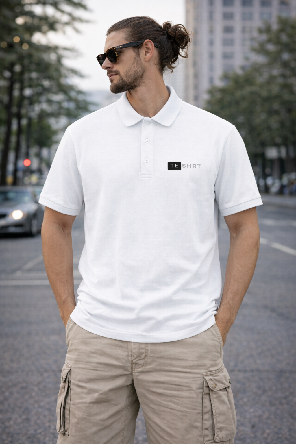 Men’s Premium White Cotton Polo T-Shirt | 220 GSM Airtex Regular Fit Polo