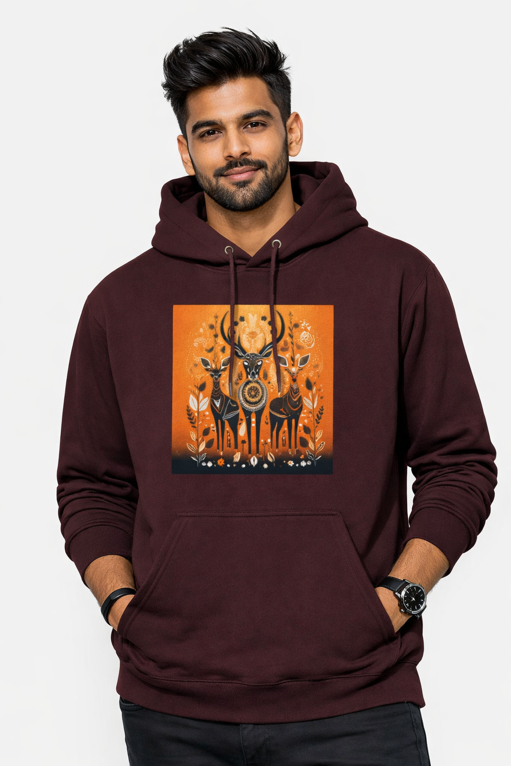 Unisex Premium Cotton Hoodie | 300 GSM Brushed Fleece Regular Fit Hoodie