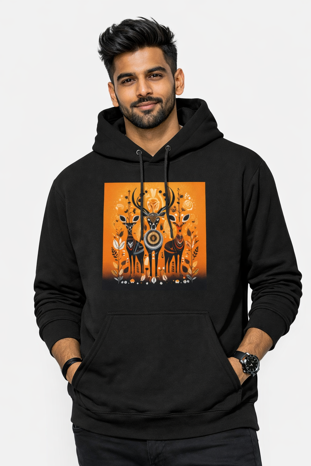 Unisex Premium Cotton Hoodie | 300 GSM Brushed Fleece Regular Fit Hoodie