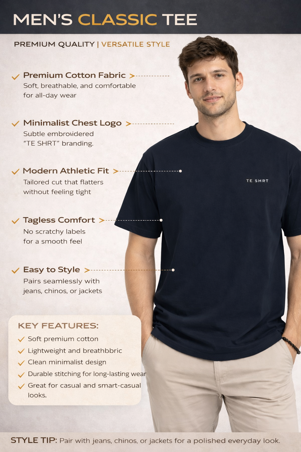 Unisex Premium Cotton T-Shirt | 180 GSM Regular Fit Everyday Essential Tee