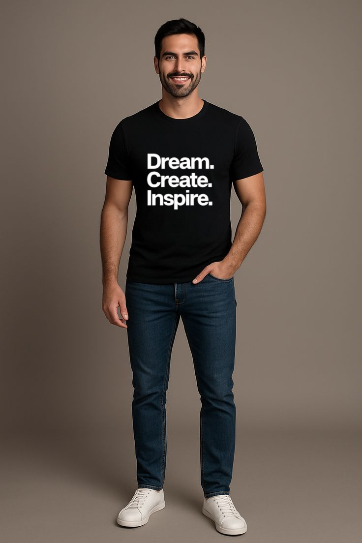 Men’s Premium Cotton Graphic T-Shirt | 180 GSM Regular Fit Motivational Tee